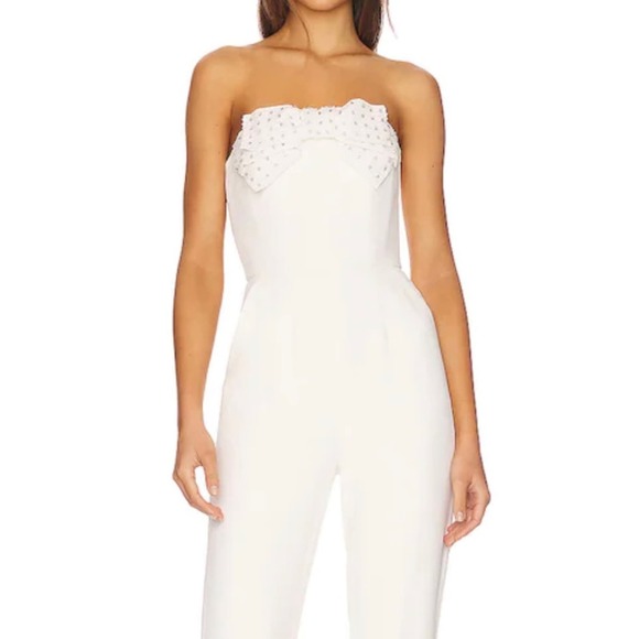 SALONI Pants - SALONI Sabine Jumpsuit in Ivory NWT Size 0